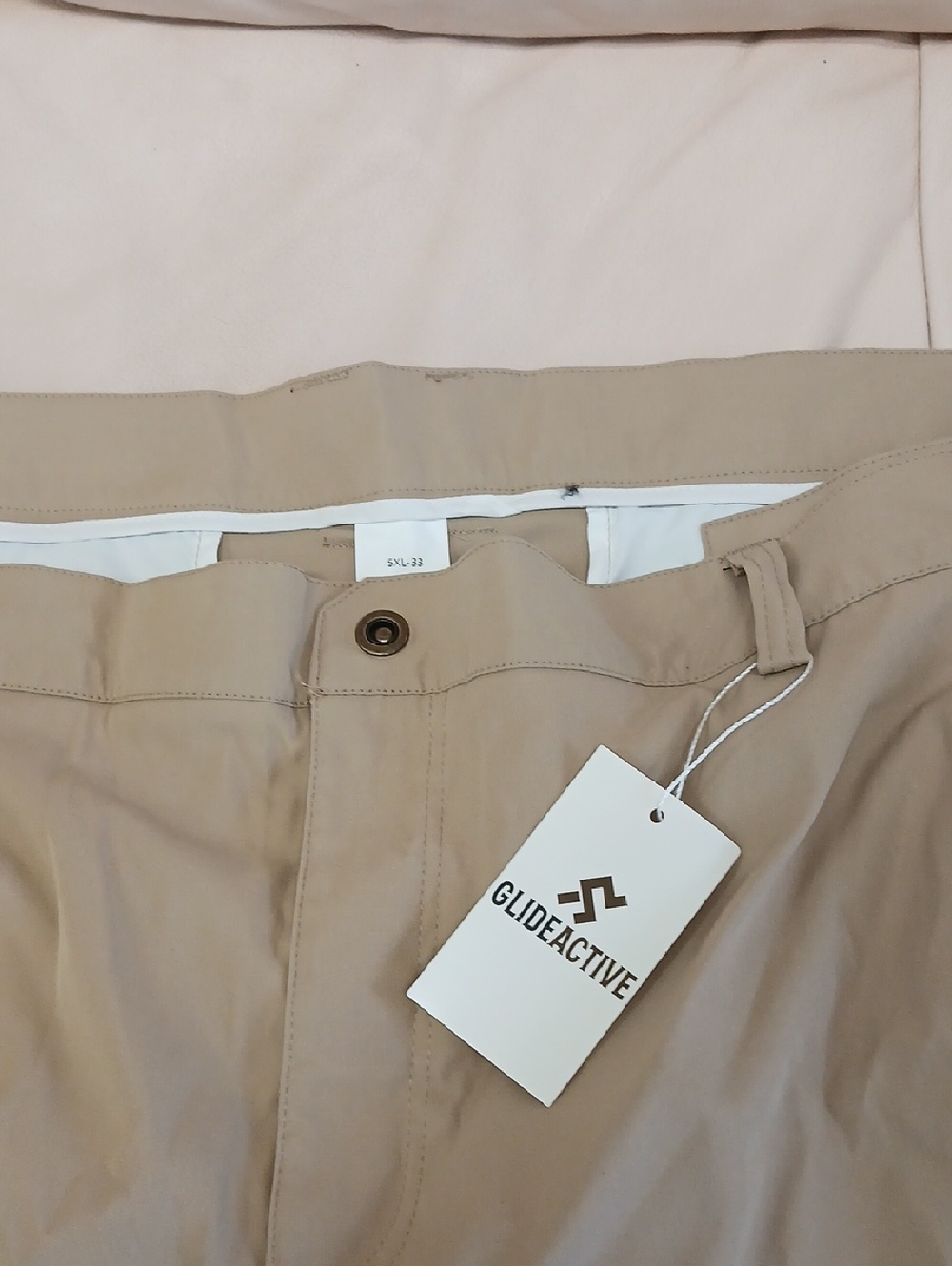 GlideActive Men's Tan Performance Pants
